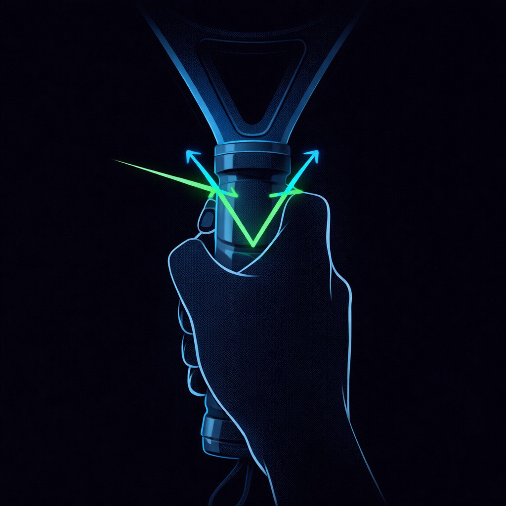 Continental-Griff beim Padel — V-Form zwischen Daumen und Zeigefinger